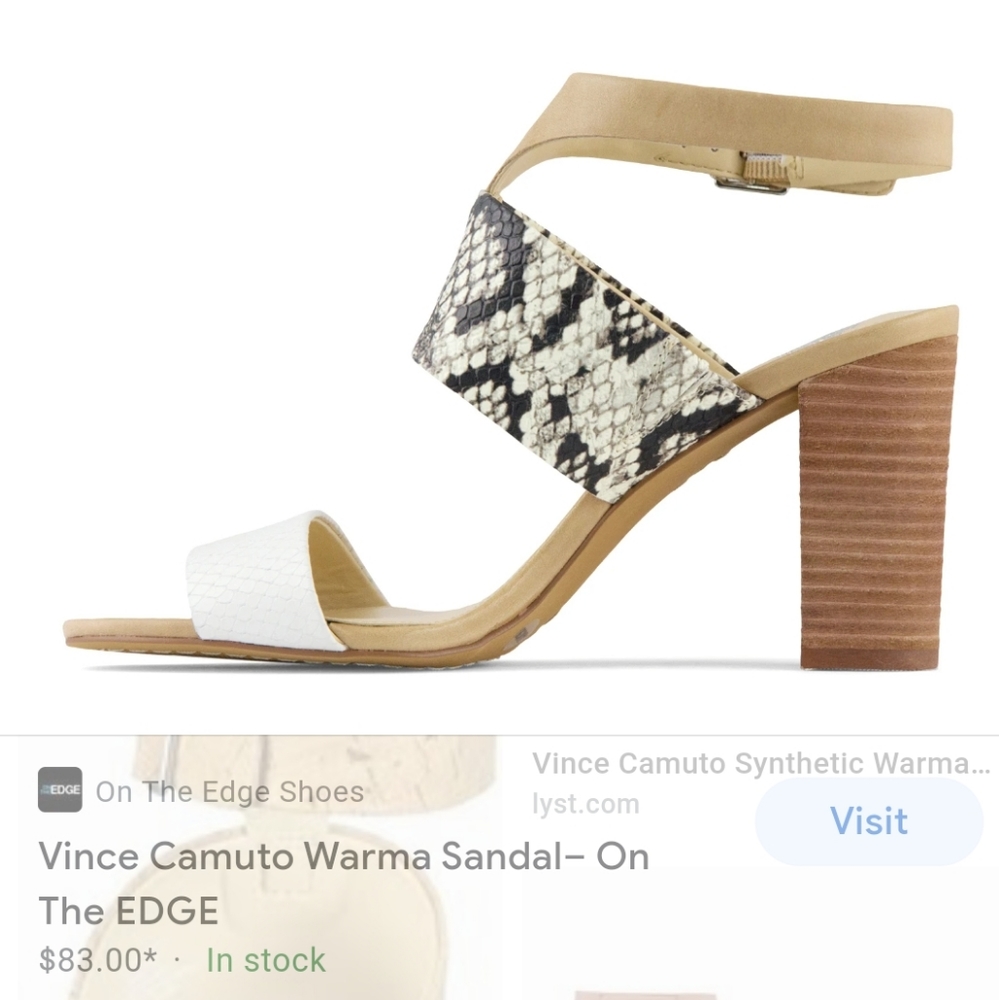 NWT Vince Camuto Warma White Sandals  7